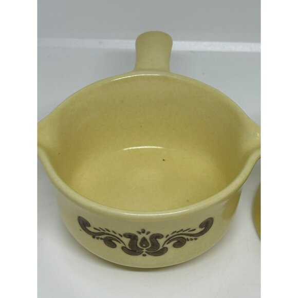 VTG Pfaltzgraff “Village” Pattern Butter Warmer with Stand Sauce / Potpourri Pot - Picture 4 of 7